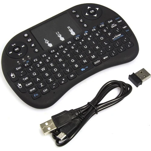 Mini Keyboard Ri İ8 Air Smart Tv Işıklı Mini Klavye Dokunmatik Mouse - Resim 2