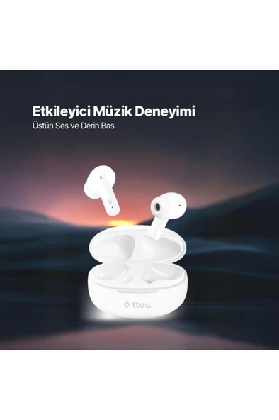 Ttec AirBeat Clap Gerçek Kablosuz TWS Bluetooth Kulaklık- 2KM160 - Resim 2