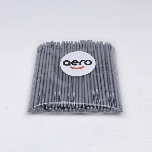 Aero Çuvaldız Plastik Dar Delik Kısa 12,5 cm (100 Adet) - Resim 3