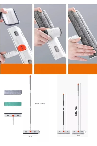 Oynar Başlıklı Bükülür Mop Cam Silecek - 3