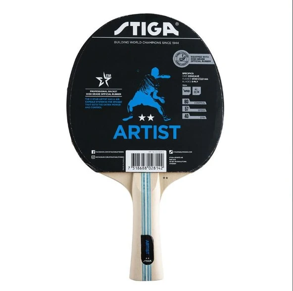 Stiga Bat Artıst-2 Star Masa Tenisi Raketi 1212-6218-01 - 1