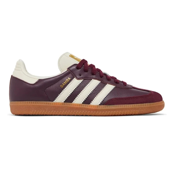 adidas Samba OG Maroon Gold Metallic - 1