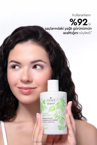 Otacı Botanics + Yağlanma Karşıtı Bakım - Isırgan Otu ve Salisilik Asit İçeren Bitkisel Şampuan - 5