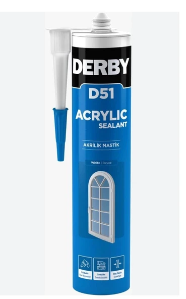 D 51 ACRYLIC MASTİK SİLİKON BEYAZ