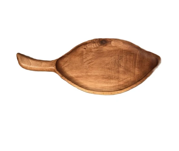 Wood Art Ceviz Sunum Tabağı 20x48cm ürün görseli
