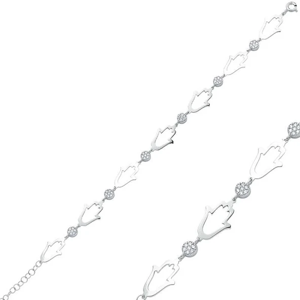 Supertrend Gümüş Fatma Ana Eli Bayan Bileklik ürün görseli