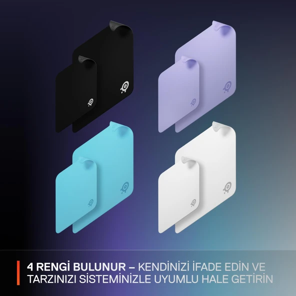 SteelSeries QcK Large Gaming Oyuncu Mouse Pad - Beyaz - Resim 6