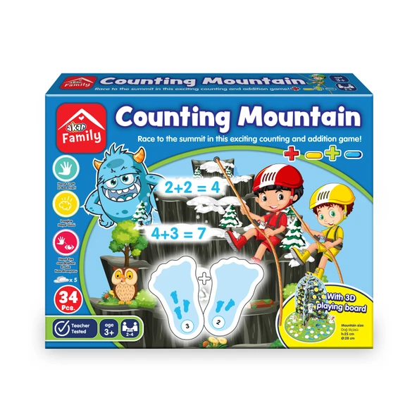 Akar Sayı Dağı Tırmanışı Matematik Oyunu(4 OYUNCU)