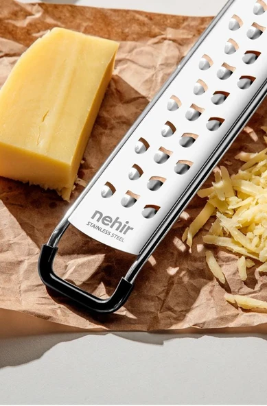 Paslanmaz Çelik Lazer Kesimli El Rendesi SLİKON KAYMAZ ALT TABAN