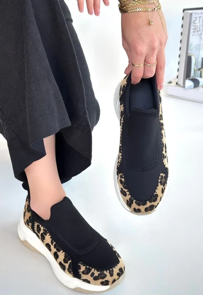 Kendy Leopar Süet Spor Ayakkabı - Resim 2