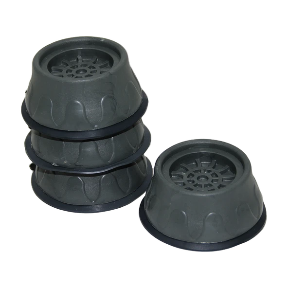 4 PARÇA  KÜÇÜK GRİ ÇAMAŞIR MAKİNE TİTREŞİM ÖNLEYİCİ AYAK (5250)