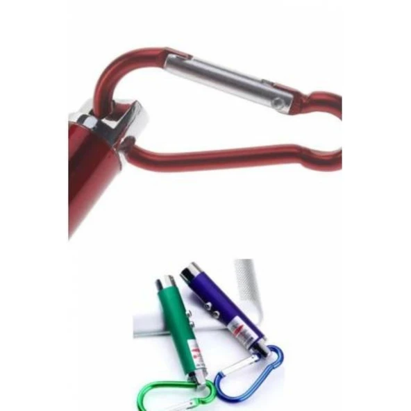 3 Fonksiyonlu Kırmızı Beyaz Işıklı Led Lazer Kedi Köpek Oyuncak Anahtarlık (5250) - 3