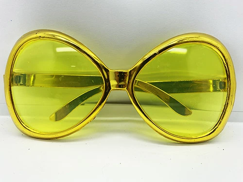 Yeşilçam Temalı Parti Gözlüğü Gold Renk 7x16 cm (5250) ürün görseli