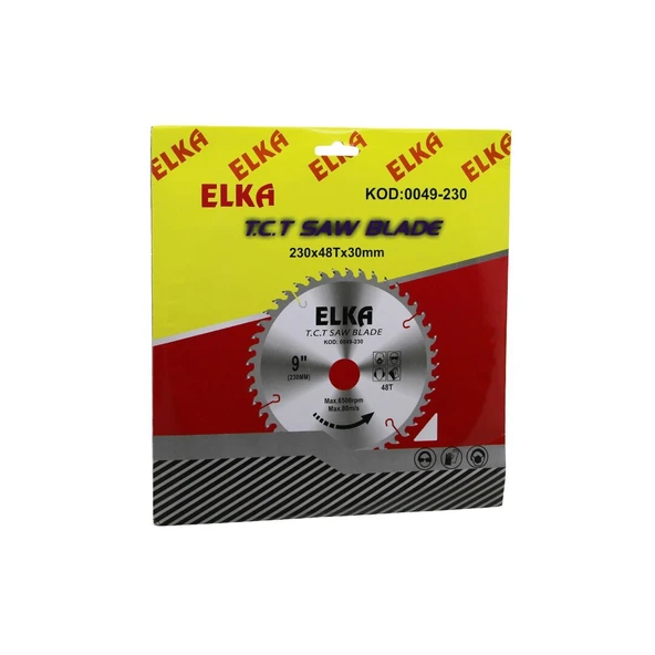 ELKA 0049-230 230 X 48T X 30MM  AĞAÇ SUNTA KESİCİ DİSK (5250)