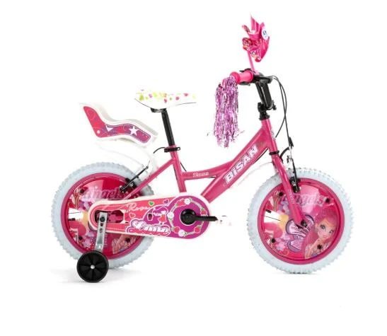 Bisan Rose 16 Jant Kız Çocuk Bisikleti Pembe Beyaz ürün görseli