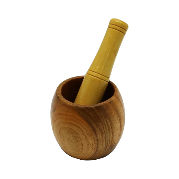 AHŞAP BAMBU HAVAN SARIMSAK DÖVECEK ÇAP: 8CM--DERİNLİK:5.5CM--YÜKSEKLİK:9.5CM (5250)