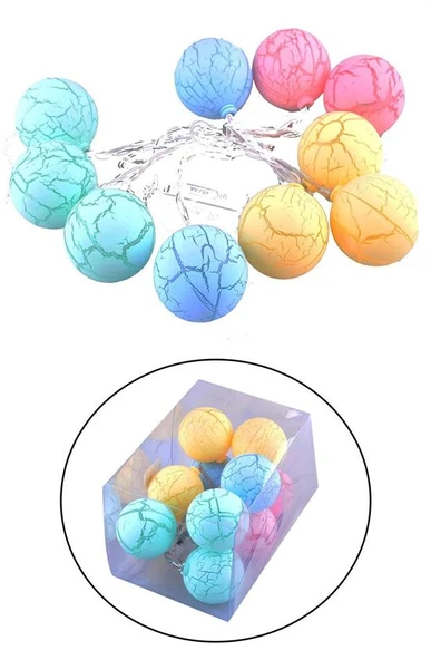 Dekoratif Minik 10 Toplu Ledli Dekoratif Dolama Renkli Led (5250) - 4