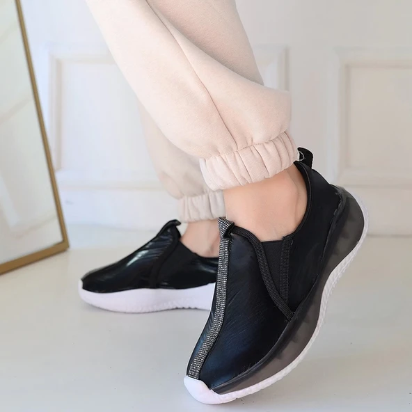 Hılly Siyah Paraşüt Spor Ayakkabı - Resim 8