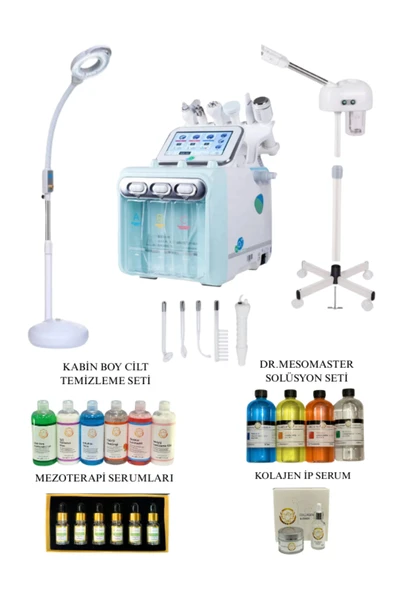 HYDRACOLOR Hydrafacial 8in1 + Vapozon Buhar + (Amerikan Cilt Bakım Seti) ürün görseli