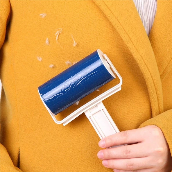 Yeni Nesil Yıkanabilir Pratik Tüy ve Toz Toplama Rulosu Aparatı (5250) - 2