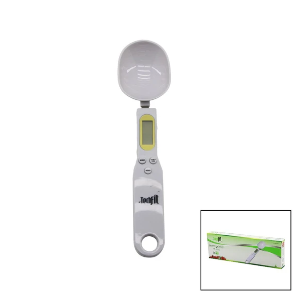 KAŞIKLI  DİJİTAL HASSAS MUTFAK TERAZİSİ 300GR / 0.1GR LCD EKRAN DARA FONKSİYONU PİLLİ=1-CR2032 TF-1252 (5250)