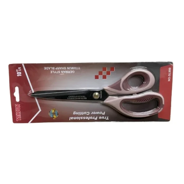 Taksun Makas Plastik Saplı GL999 10" (25 cm) - Resim 2