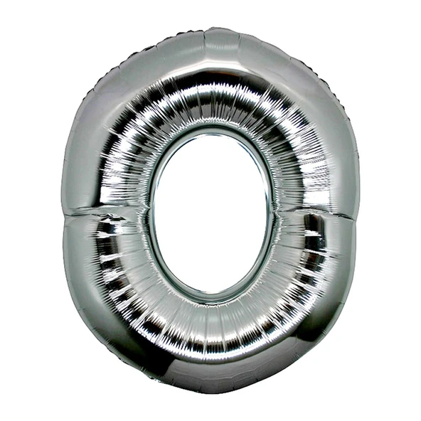 O Harf Folyo Balon Gümüş Renk 40 inç (5250)