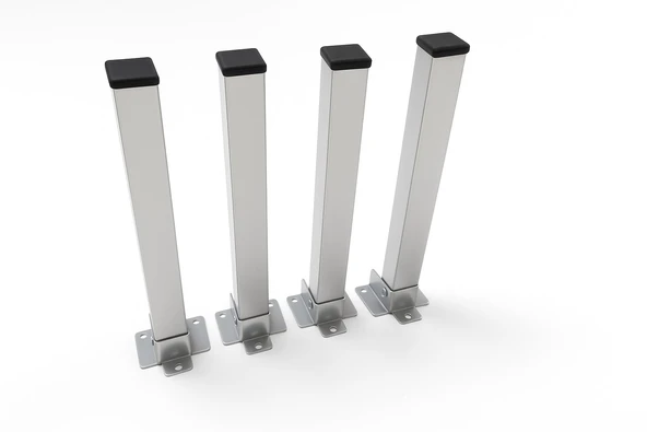 Teknor  4lü Katlanır Metal Yer Sofrası Ayağı Yer Masası Ayağı 20 cm - 2