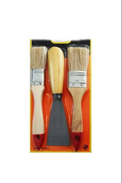 Boya Kestirme Fırça- Spatula Seti 3lü (5250) - 2