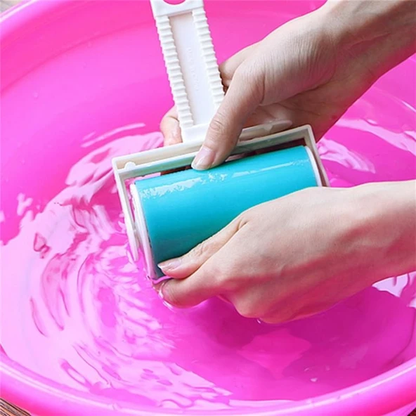 Yeni Nesil Yıkanabilir Pratik Tüy ve Toz Toplama Rulosu Aparatı (5250) - 5