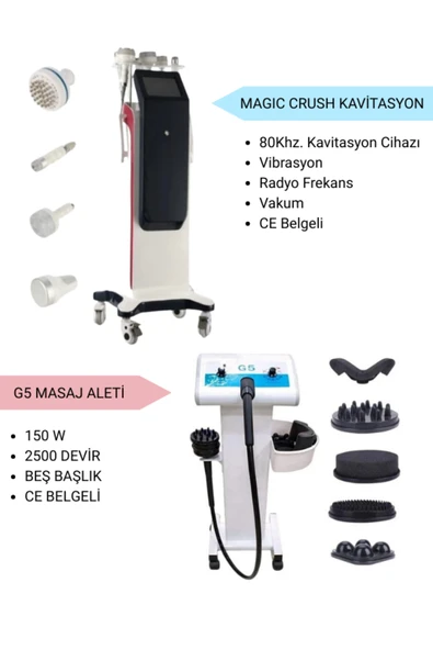 DR MESOMASTER G5 Masaj Aleti ve Magic Crush Kavitasyon ürün görseli
