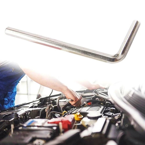 10 Parça Çelik Alyan Seti Kısa Düz Köşe Alyan Anahtar Takımı (5250) ürün görseli