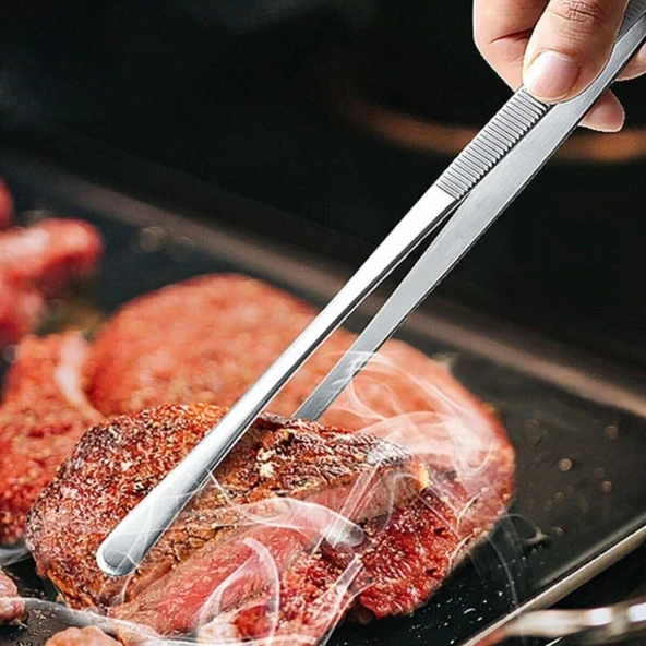 Yiyecek Servis Maşası Air Fryer  Master Chef Şef Cımbızı Et Kızartma Barbekü Aleti 30 Cm (5250) - 4