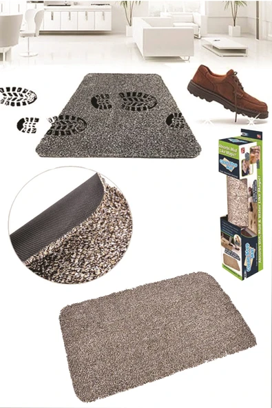 Çamaşır Makinesinde Yıkanabilir Kir Toz Emici Mikrofiberli Paspas (5250) - 2