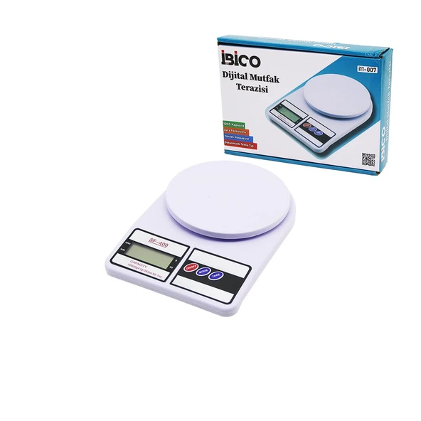 DİJİTAL - PİLLİ MUTFAK TERAZİSİ TARTI 10KG / 1GR (5250)