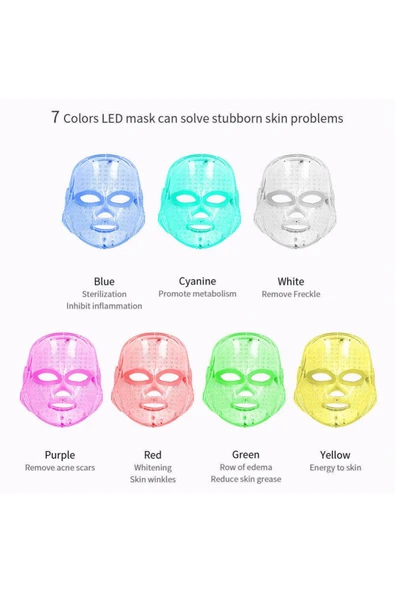 Hydra Facial H2 O2 Multı Polar & 7 Renk Led Maskeli - Resim 3