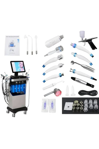 anka lazer 14+1 tam profesyonel büyük çelik kasa ve çelik motorlu Hydra Facial Cilt Bakım Cihazı ürün görseli
