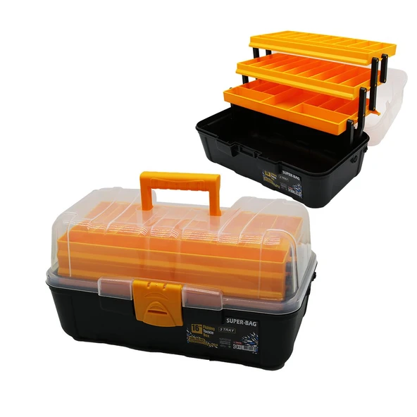 16LIK - 3 RAFLI BALIKÇI TAKIM ÇANTASI (5250)