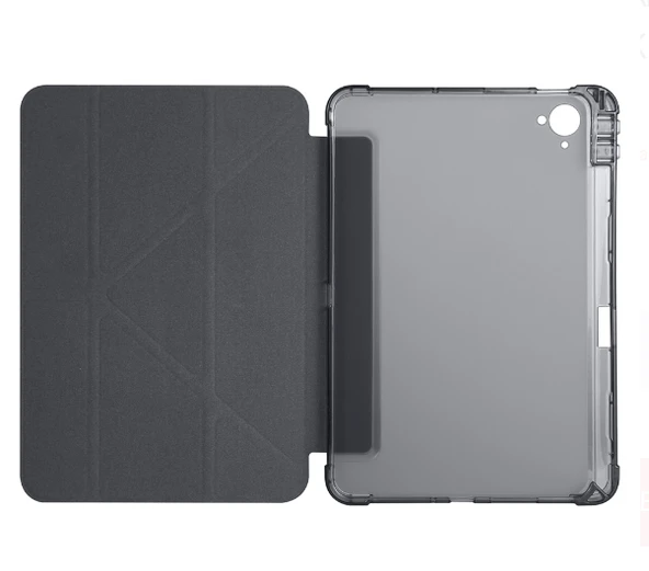 Redmi Pad K 8.8 inç Uyumlu Kalem Bölmeli Uyku Modlu Katlanabilir Trifolding Tablet Kılıfı - Resim 20