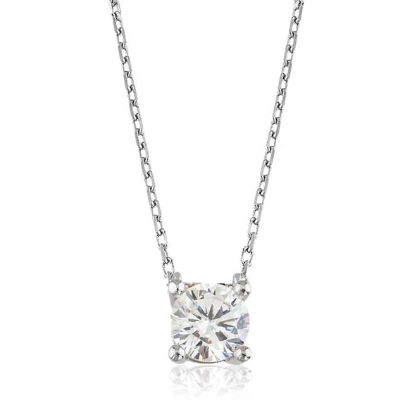 Supertrend Gümüş Tek Taş Bayan Kolye ürün görseli