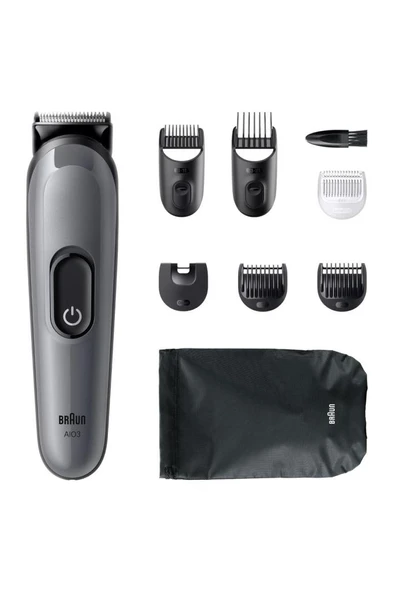 Braun  AIO3540 Hepsi Bir Arada Series 3, 8’i 1 arada Tıraş Kiti, Keskin Bıçak, 14 Uzunluk - 7