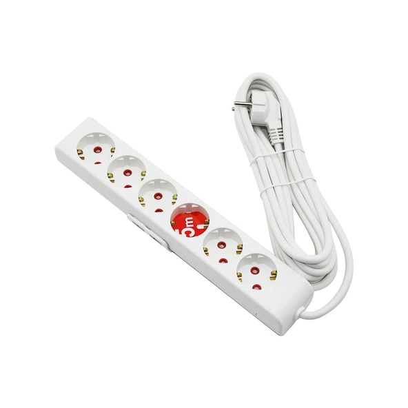 RI-TECH  6LI - 5MT  UZATMA KABLO - TOPRAKLI GRUP PRİZ  001 175 610002 05 00 (5250) ürün görseli 1