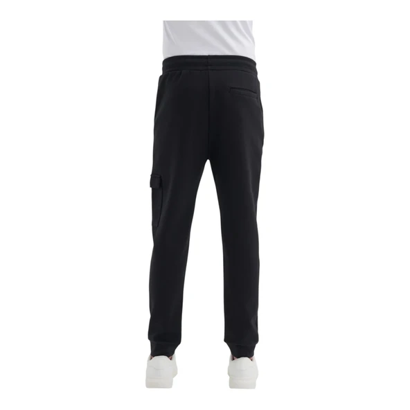 Slim Fit Scuba Kumaş Cepli Pamuklu Eşofman Altı - Resim 4