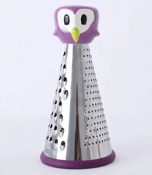 porselen baykuş başlı paslanmaz rende MOR RENK