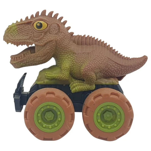 Sürtmeli Dinazor Arabalar 2'li - 12 cm - Stegosaurus & Parasaurolophus - Resim 2