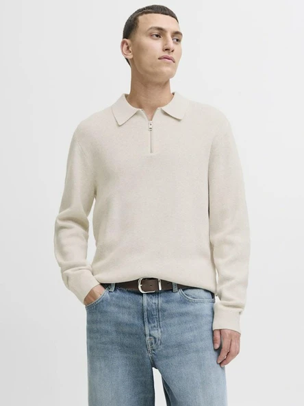 Jack Jones Blamılano Polo Yaka Relax Fit Erkek Kazak 12281743 ürün görseli