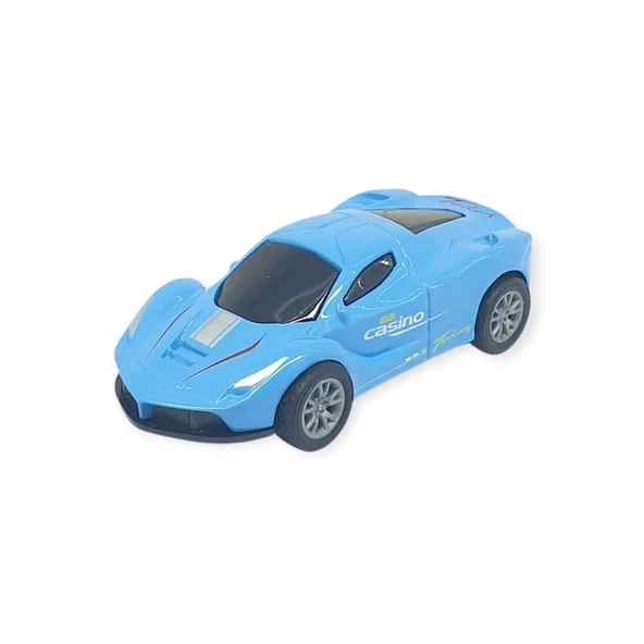 Çek Bırak Metal Küçük Arabalar 8 cm - SH40031 - Mavi ürün görseli