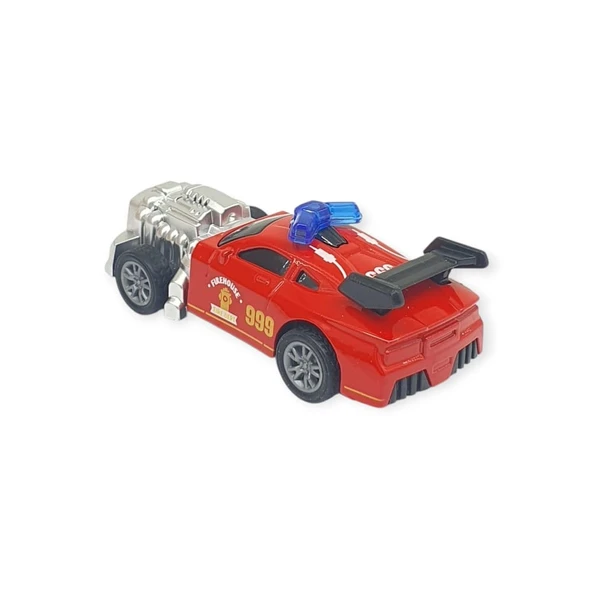 Çek Bırak Metal Küçük Arabalar 8 cm - SH40031 - Kırmızı - Resim 3