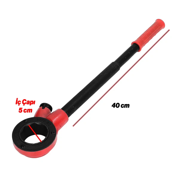 Manuel Diş Açma Pafta Kafası Tutucu 11/4" Boru Yedek Kolu Uzun Sap Çek Çevir Bırak Sağa Sola Dönerli - Resim 6