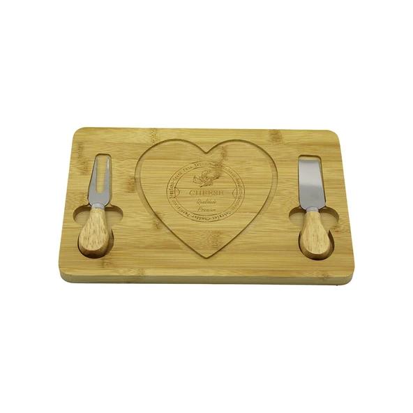 KALPLİ BIÇAK SAĞ-SOLAHŞAP BAMBU KAHVALTI PEYNİR SUNUM PANO2 BIÇAK=AHŞAP SAP19X29CM-1.5CM (5250)